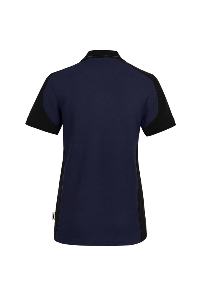 HAKRO Damen Poloshirt Contrast Mikralinar® Eco, tinte/schwarz