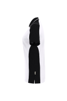 HAKRO Damen Poloshirt Contrast Mikralinar® Eco, weiss/schwarz