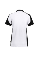 HAKRO Damen Poloshirt Contrast Mikralinar® Eco, weiss/schwarz