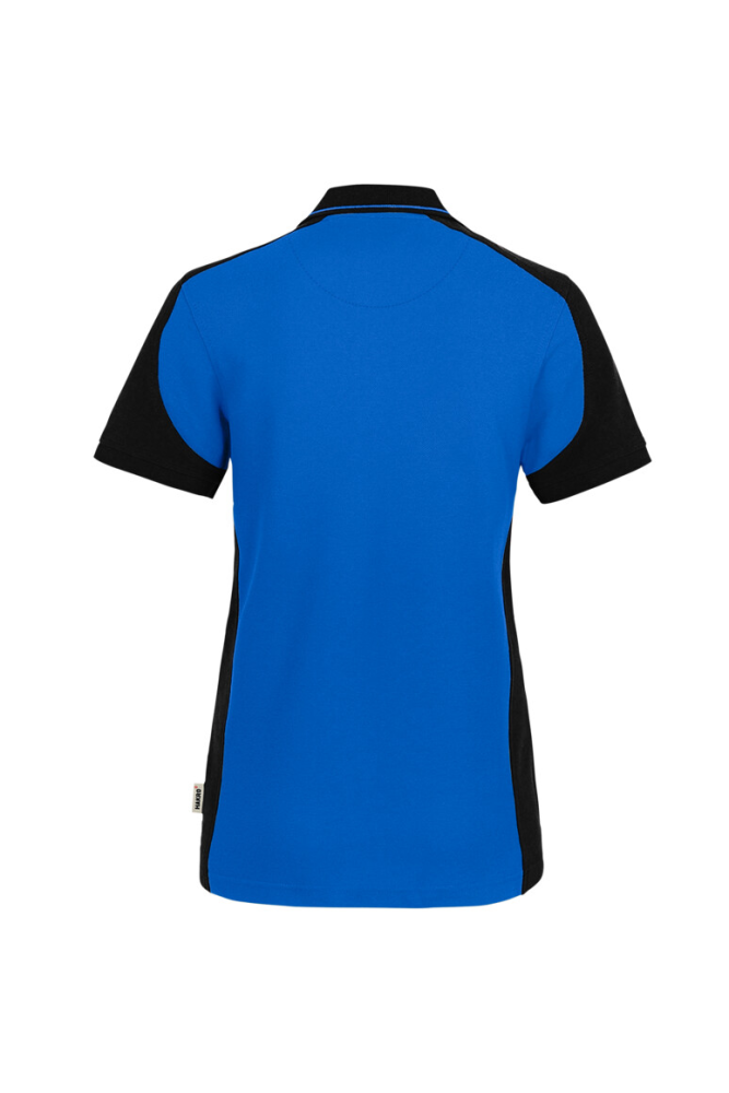 HAKRO Damen Poloshirt Contrast Mikralinar® Eco, royalblau/schwarz