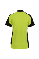 HAKRO Damen Poloshirt Contrast Mikralinar® Eco, kiwi/schwarz