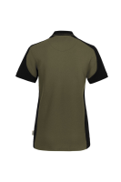 HAKRO Damen Poloshirt Contrast Mikralinar® Eco, olive/schwarz