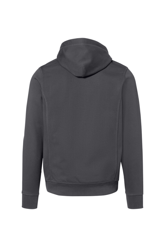 HAKRO Kapuzenjacke Bonded ECO, karbongrau/silber, L