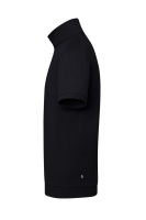 HAKRO Zip-Shirt Piqué MIKRALINAR® ECO, schwarz, M