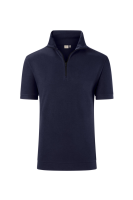 HAKRO Zip-Shirt Piqué MIKRALINAR® ECO, tinte, L