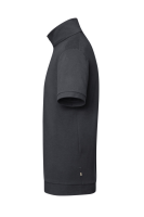 HAKRO Zip-Shirt Piqué MIKRALINAR® ECO, karbongrau, 2XL