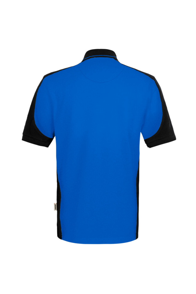 HAKRO Poloshirt Contrast Mikralinar® Eco, royalblau/schwarz