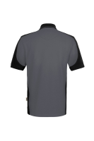 HAKRO Poloshirt Contrast Mikralinar® Eco, anthrazit/schwarz