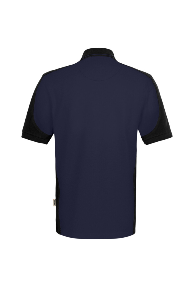 HAKRO Poloshirt Contrast Mikralinar® Eco, tinte/schwarz