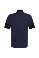 HAKRO Poloshirt Contrast Mikralinar® Eco, tinte/schwarz