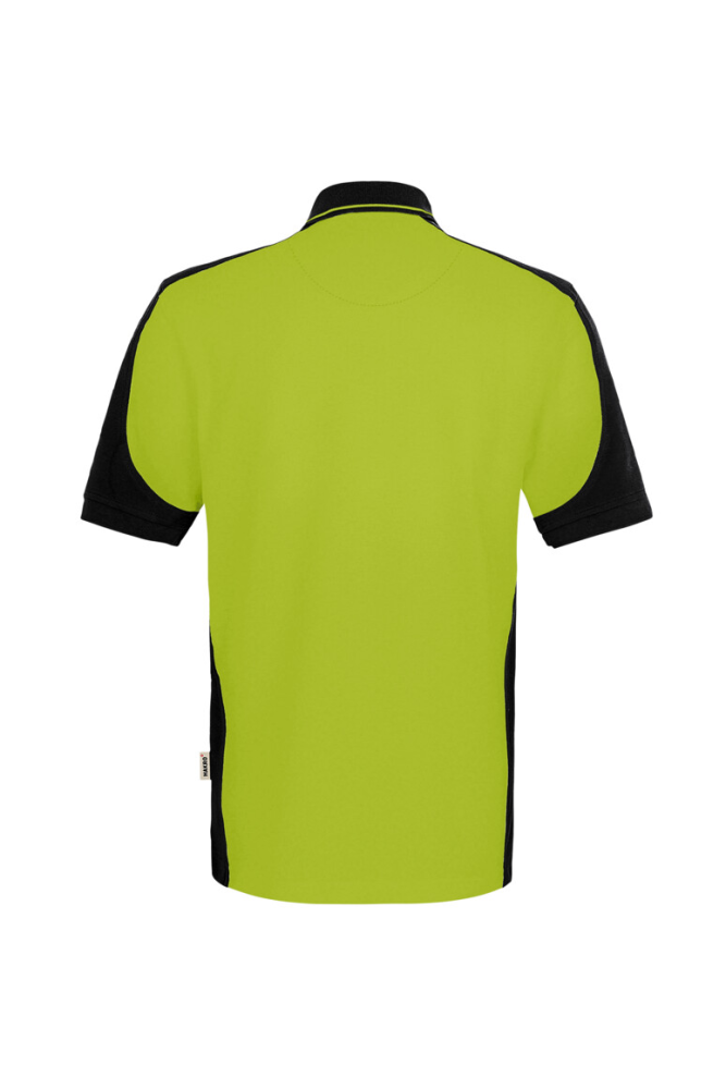 HAKRO Poloshirt Contrast Mikralinar® Eco, kiwi/schwarz