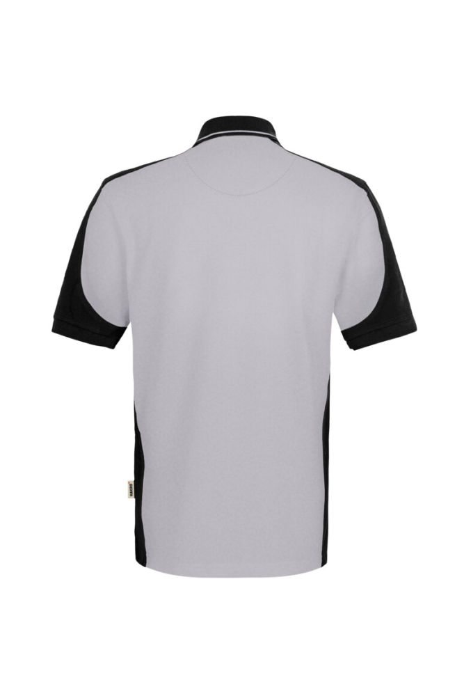 HAKRO Poloshirt Contrast Mikralinar® Eco, titan/schwarz
