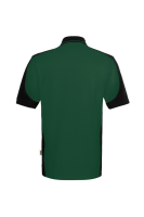 HAKRO Poloshirt Contrast Mikralinar® Eco, tanne/schwarz