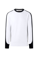 HAKRO Sweatshirt Contrast Mikralinar® Eco, weiss/schwarz