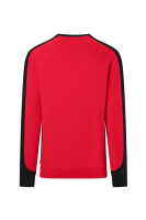 HAKRO Sweatshirt Contrast Mikralinar® Eco, rot/schwarz