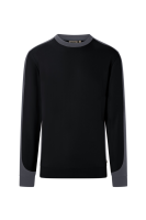 HAKRO Sweatshirt Contrast Mikralinar® Eco, schwarz/karbongrau