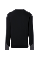 HAKRO Sweatshirt Contrast Mikralinar® Eco, schwarz/karbongrau