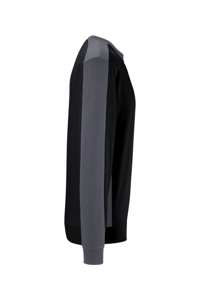 HAKRO Sweatshirt Contrast Mikralinar® Eco, schwarz/karbongrau