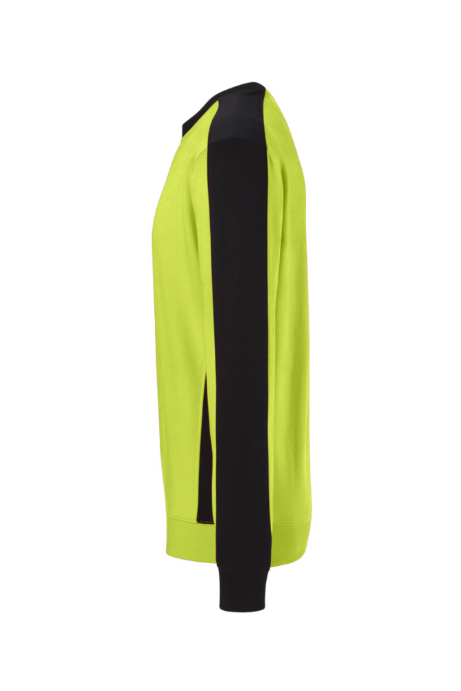 HAKRO Sweatshirt Contrast Mikralinar® Eco, kiwi/schwarz