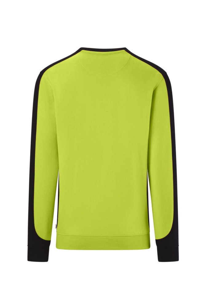 HAKRO Sweatshirt Contrast Mikralinar® Eco, kiwi/schwarz