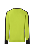 HAKRO Sweatshirt Contrast Mikralinar® Eco, kiwi/schwarz