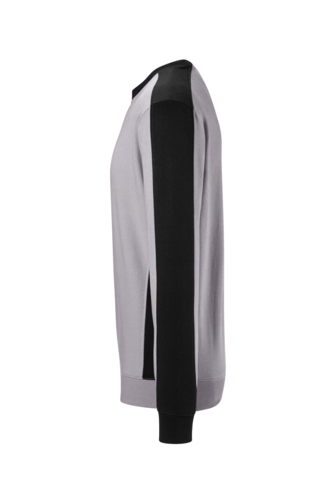 HAKRO Sweatshirt Contrast Mikralinar® Eco, titan/schwarz