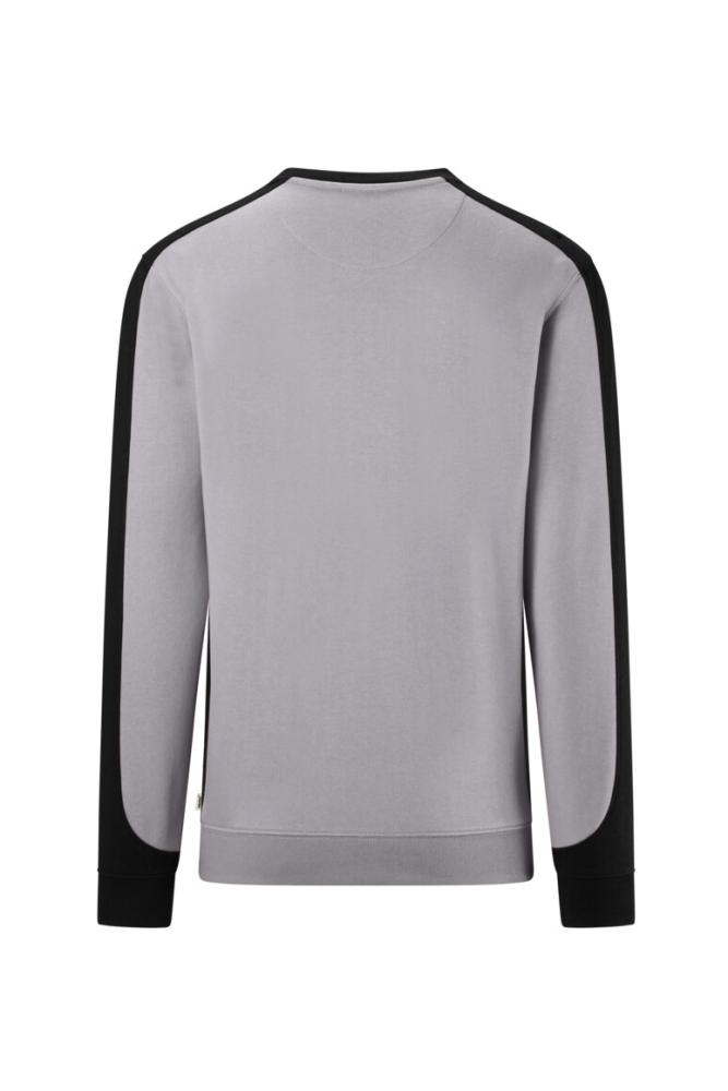 HAKRO Sweatshirt Contrast Mikralinar® Eco, titan/schwarz