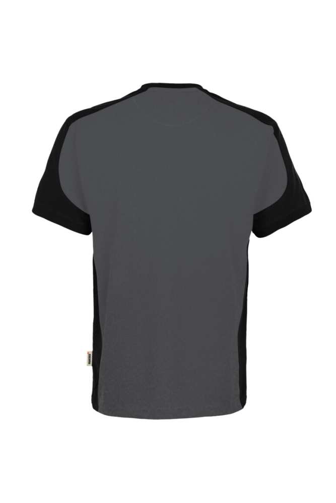 HAKRO T-Shirt Contrast Mikralinar® Eco, anthrazit/schwarz
