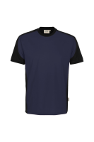 HAKRO T-Shirt Contrast Mikralinar® Eco, tinte/schwarz