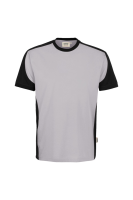HAKRO T-Shirt Contrast Mikralinar® Eco, titan/schwarz