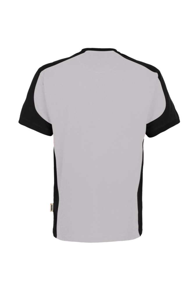 HAKRO T-Shirt Contrast Mikralinar® Eco, titan/schwarz