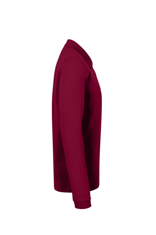 HAKRO Longsleeve-Poloshirt MIKRALINAR®, weinrot, XL