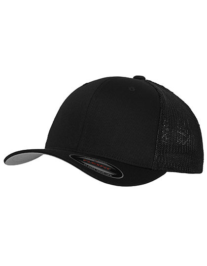 FlexFit Mesh Trucker Cap 6511-schwarzS/M