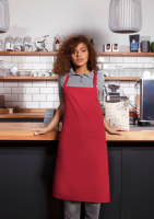 Karlowsky Latzschürze Basic mit Schnalle, himbeere