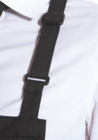 Karlowsky Latzschürze Basic mit Schnalle und Tasche, schwarz