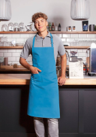 Karlowsky Latzschürze Basic mit Schnalle und Tasche, türkis