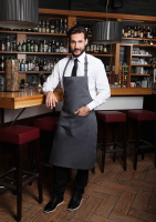 Karlowsky Latzschürze Basic mit Schnalle und Tasche, anthrazit