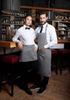 Karlowsky Latzschürze Basic mit Schnalle und Tasche, basaltgrau