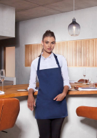 Karlowsky Kurze Latzschürze Basic mit Schnalle und Tasche, marine