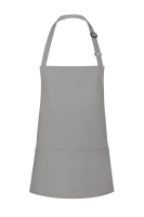 Karlowsky Kurze Latzschürze Basic mit Schnalle und Tasche, basaltgrau