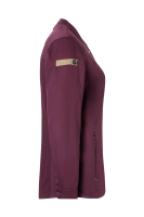 Karlowsky Langarm Damenkochjacke green-generation aubergine 46