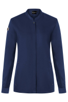 Karlowsky Langarm Damenkochjacke green-generation stahlblau 44