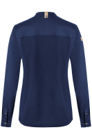 Karlowsky Langarm Damenkochjacke green-generation stahlblau 44