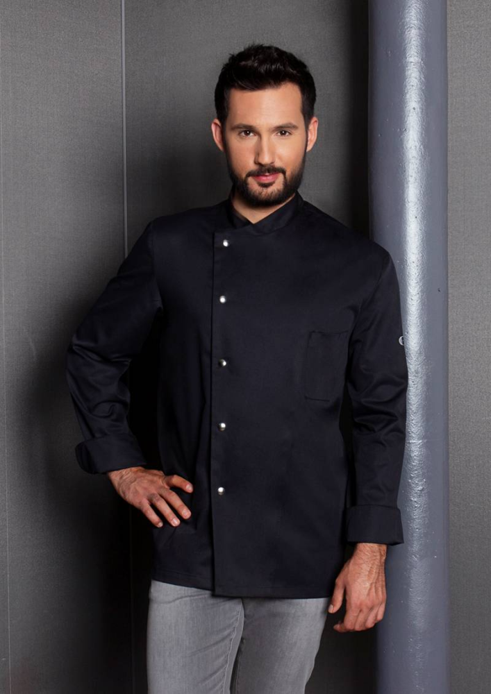 Karlowsky Kochjacke Lars, schwarz