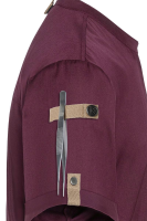 Karlowsky Kurzarm Kochjacke green-generation, Herren aubergine