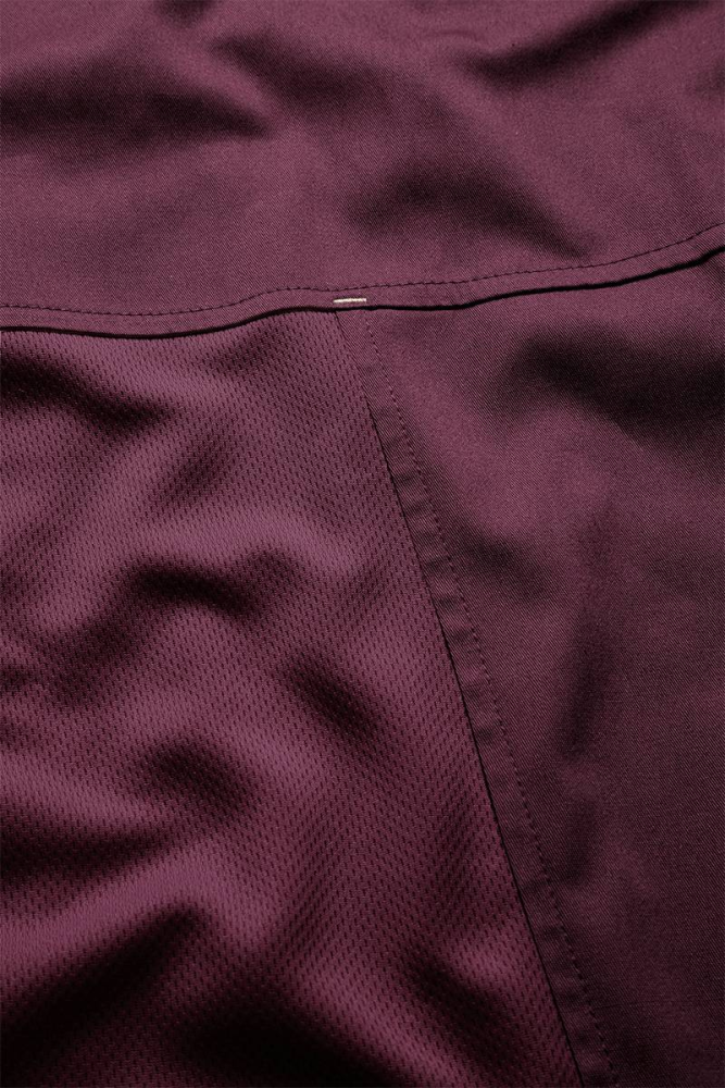 Karlowsky Kurzarm Kochjacke green-generation, Herren aubergine