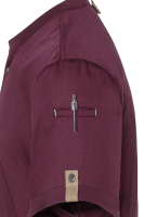 Karlowsky Kurzarm Kochjacke green-generation, Herren aubergine