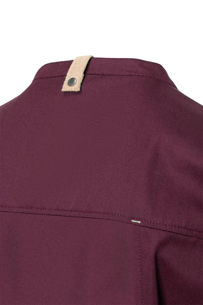 Karlowsky Kurzarm Kochjacke green-generation, Herren aubergine