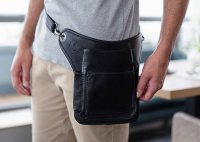 Karlowsky Grossraumkassierhalfter mit integriertem Gürtelband, schwarz