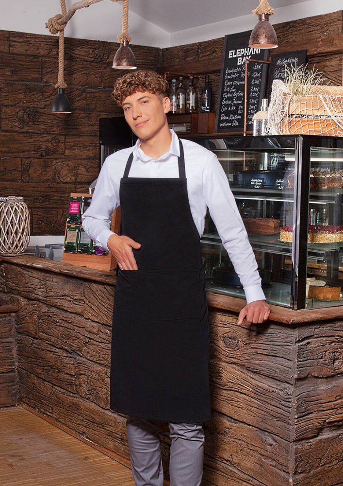 Karlowsky Latzschürze Denmark, 75 x 95 cm, schwarz